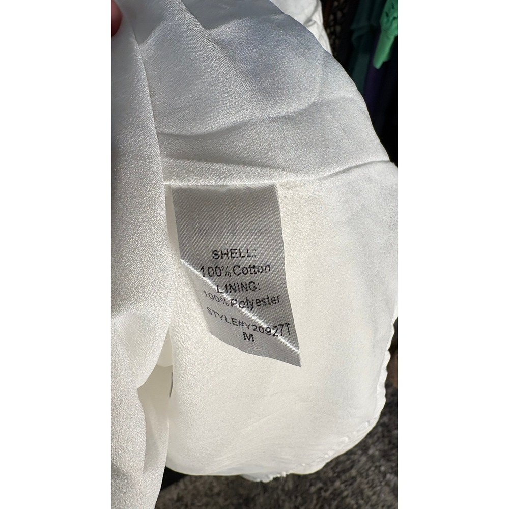 Tuckernuck Pomander Place Morgan White Mini Swing Dress (MSRP: $158) Medium - Picture 8 of 8